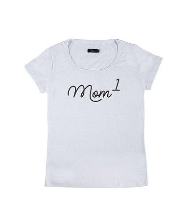 Camiseta Baby Look Feminina Mãe de 1 Funny T-Shirts