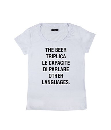 Camiseta Baby Look Feminina The Beer Triplica Funny T-Shirts