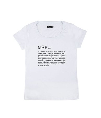 Camiseta Baby Look Feminina Definição de Mãe Funny T-Shirts