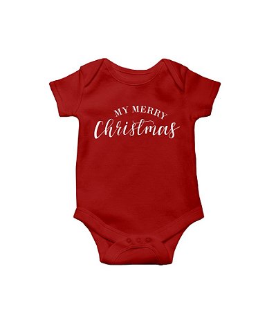 Body de Bebê My Merry Christmas Funny T-Shirts