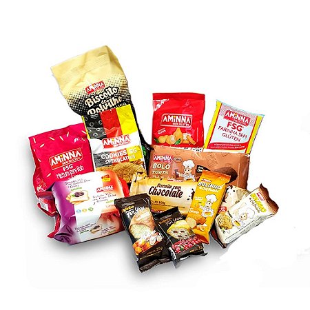 KIT Presente Degustação CLÁSSICA Aminna Sem Glúten