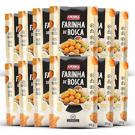 Farinha de Rosca SG® sem Glúten Aminna, 12 unidades de 300g - ID: 36