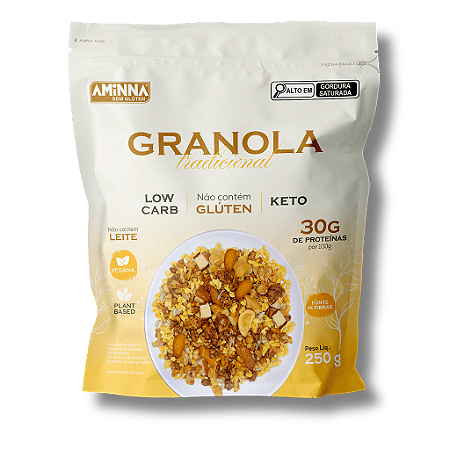 Granola Tradicional Sem Glúten Aminna SG - 250 g - ID: 247