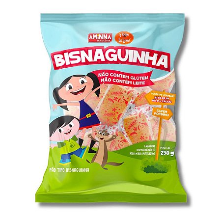 Pão Bisnaguinha Sem Gluten Aminna SG - 250 gramas - ID: 249