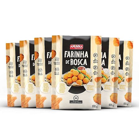 Farinha de Rosca SG® sem Glúten Aminna, 6 unidades de 300g - ID: 36