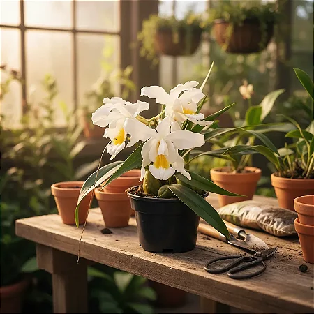 Orquídea Branca de Neve - Coelogyne Cristata