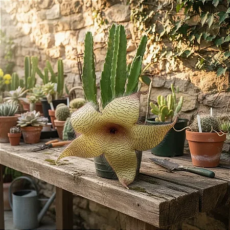 Suculenta Stapelia Gigantea (Planta com 10 a 20 cm)