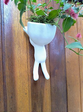 Cachepot Robert Escalando Branco