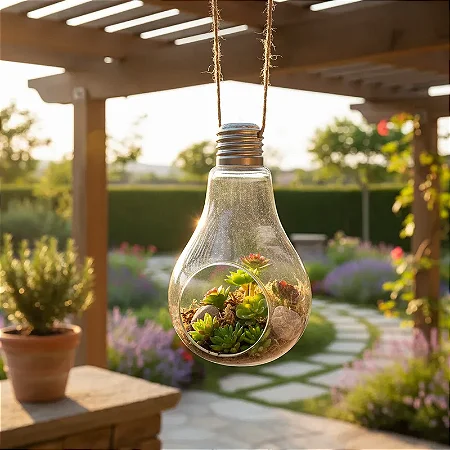 Vidro para Terrário Tipo Lâmpada