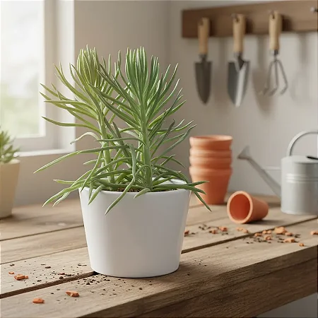 Suculenta Azul - Senecio Ficoides