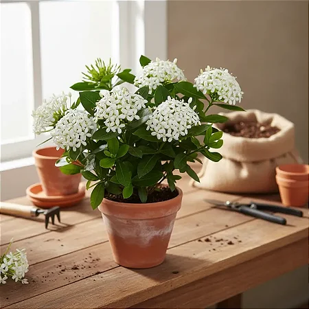 Mini Ixora Branca