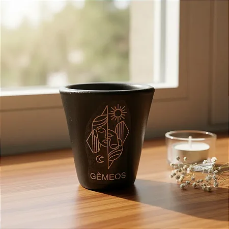 Vaso Signo Preto (Gêmeos)