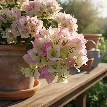 Primavera Variegata Bicolor ou Mesclada (Rosa/Branca)