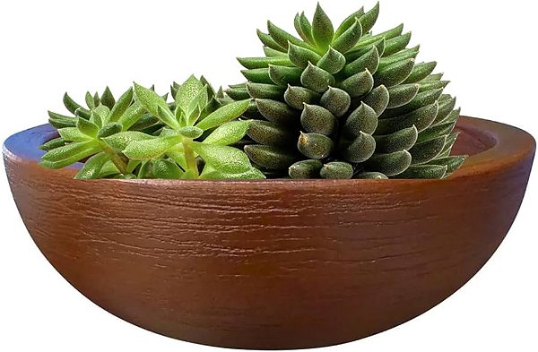 Vaso Tipo Bacia de Polietileno Marrom