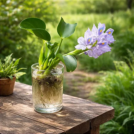 Aguapé Jacinto de Água - Eichhornia crassipes - KIT COM 3 PLANTAS