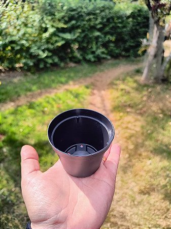 Vaso Comum Preto  - Boca 7 - KIT COM 10 UNIDADES