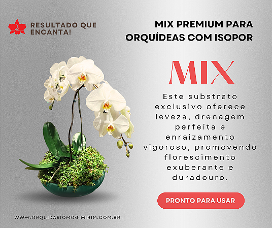 Substrato - Mix Premium para Orquídeas com Isopor
