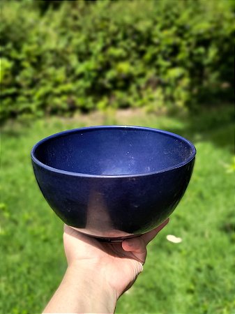 Cachepô de Cerâmica Azul