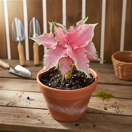 Bulbo de Caladium Pink Panther