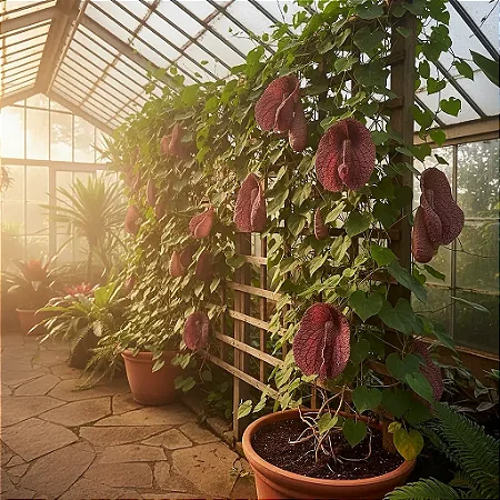 Papo de Peru Aristolochia Gigantea Trepadeira