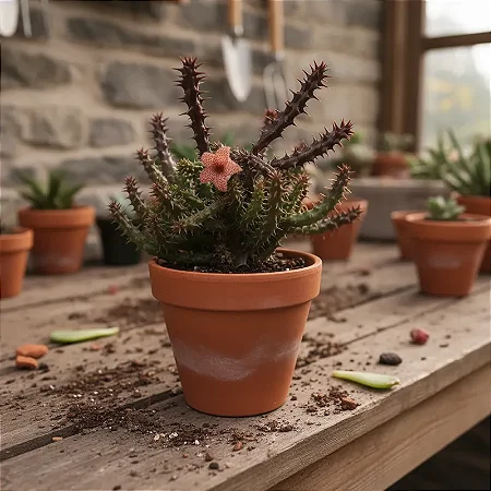 Kit Suculentas – Huernia Keniensis, Stapelianthus Decaryi e Aloe juvenna
