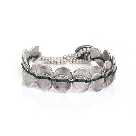 Pulseira Cairo Paetê Esmeralda