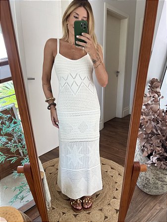Vestido Rendado Off-white