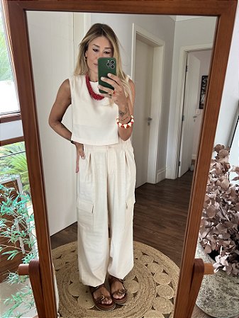 Calça Gianni Bege