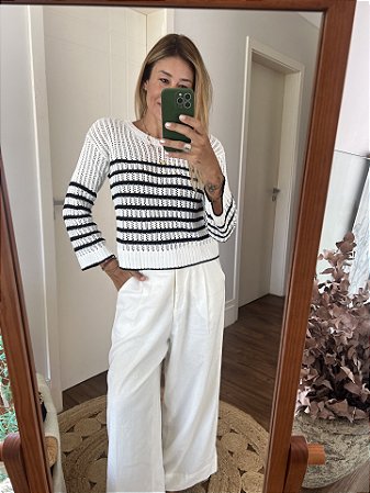 Tricot Stripes Off-white