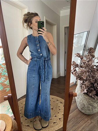 Macacão América Jeans médio