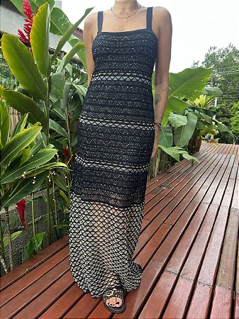 Vestido Shine Preto