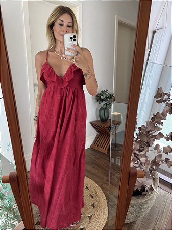 Vestido Gipsy Cereja