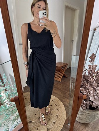 Vestido Arpoador Preto