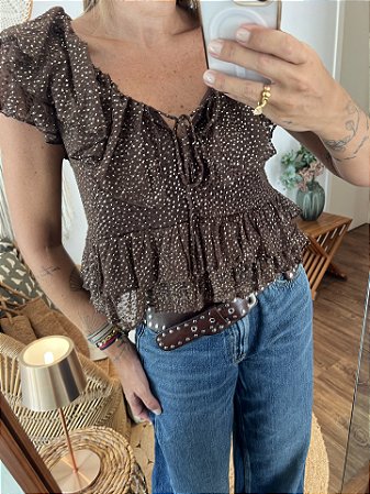 Blusa Émile Marrom Café