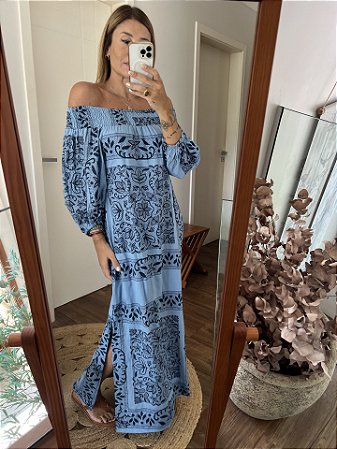 Vestido Bovary Azul