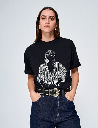 T-shirt Madame Preta