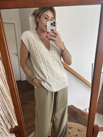Colete Tricot Áustria Papiro