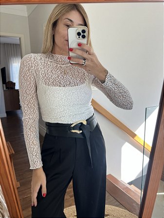 Segunda Pele Onça Off-white
