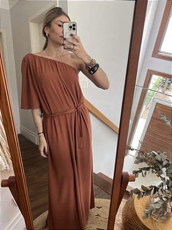 Vestido Victória Canela