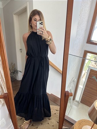 Vestido Galicia Preto