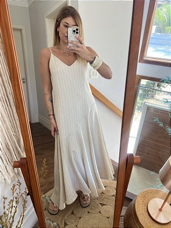 Vestido Marina Areia
