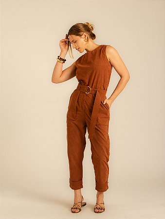 Calça Faixa Alfa Avelã