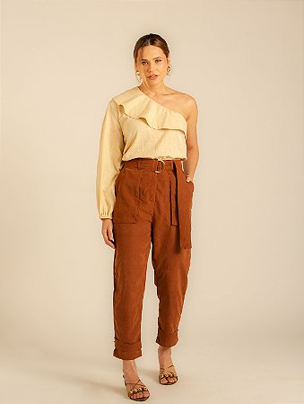 Blusa Jabô Harmonia Manteiga