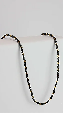 Colar Sorrir Espinelio Negro Pequeno