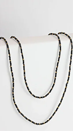 Colar Sorrir Espinelio Negro Grande