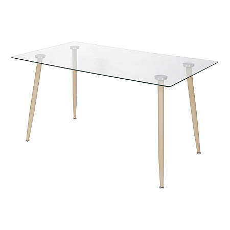 Mesa com tampo de vidro IEB 0142