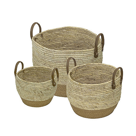 Kit Cestos IEB 0145 com fibra natural