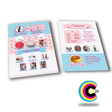 1000 Panfletos 10x14 cm Frente e Verso