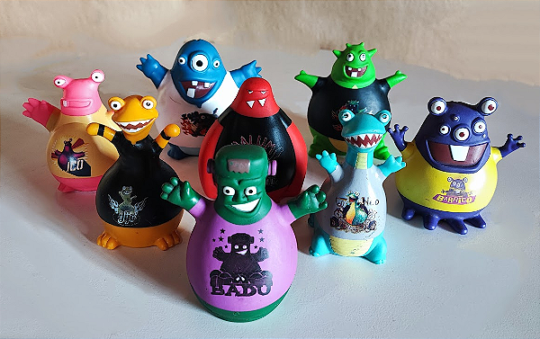 Poupançudos Do Rock Coleção Completa Cofrinho Caixa Monstros