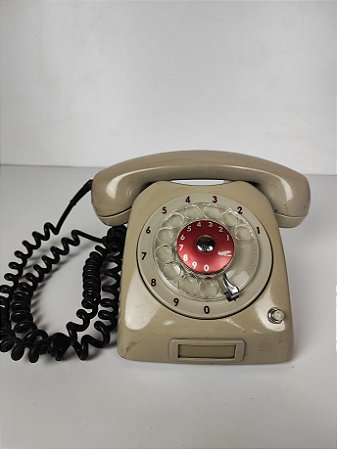 Telefone De Disco Antigo Ericsson Bege